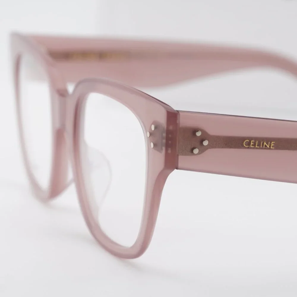 Celine CL50110U 045 Square Eyeglasses 52mm - Shiny Light Brown